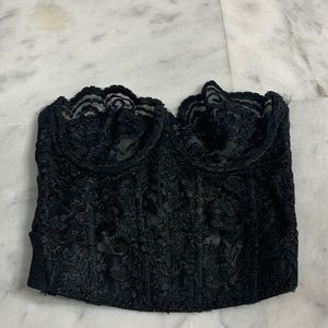 Vintage Victorias Secret lace corset 34B